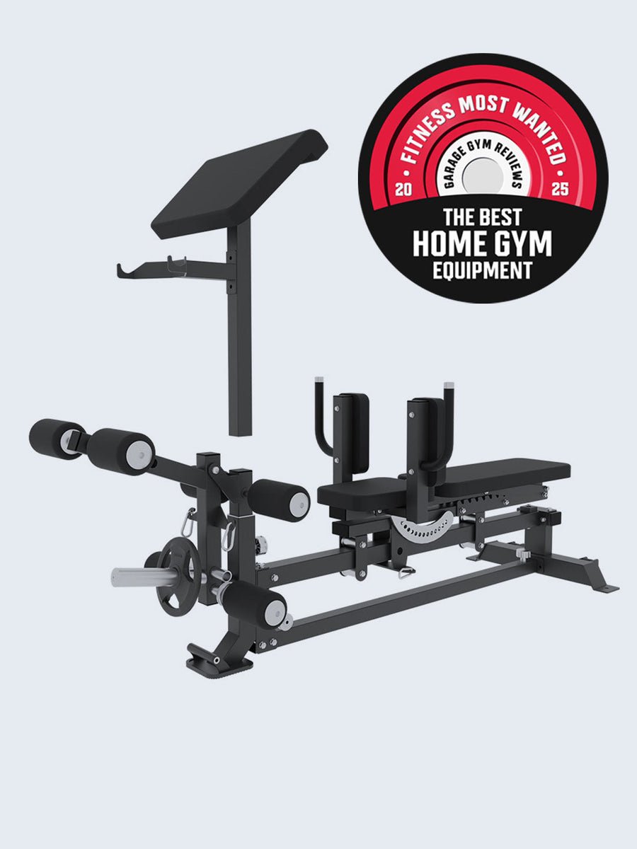 Force USA Sliding Bench cable-connected leg press bench