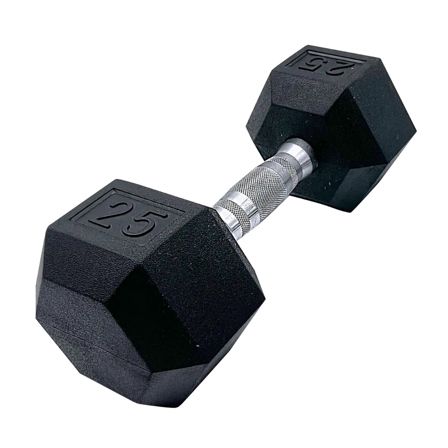 Power Stream Rubber Hex Dumbbell pair