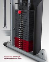 BodyCraft WP100 weight storage option
