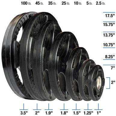Body-Solid ORT Rubber Grip Olympic Plates