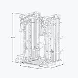 Major Fitness Heritage Series B17 Flying Fortress All-In-One Functional Trainer With Smith Machine
