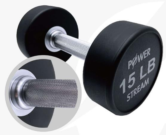 Power Stream Urethane Dumbbell Set 5 to 50 LB
